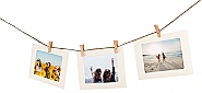 Photo garland for 10 photos 10x15cm 180 cm jute cord 10 wooden clips (6)