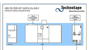 Air Filter Agfa D-Lab / Dryer & AC Power Supply