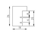 Houten kader 58 zwart 10x10