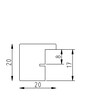 Houten kader Top Cube 30x30 paars  2 