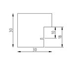Houten kader 52 20x25 zwart  2 