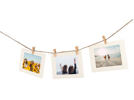 Photo garland for 10 photos 10x15cm 180 cm jute cord 10 wooden clips  6 