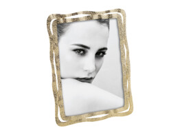 Shiny metal frame A1954B gold 13x18