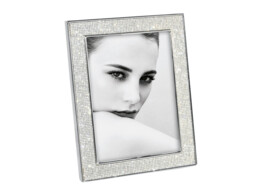 Shiny metal photo frame with strass A1959