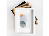 Shape 3D cadre en bois avec PP 25x25 blanc  2 