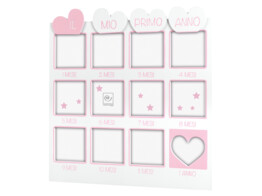 First year Photo Panel pink in Italian