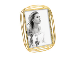 Shiny metal frame A2039B gold 13x18