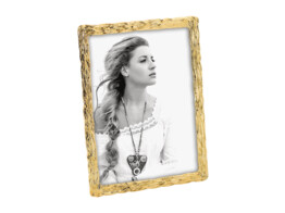 Shiny metal photo frame A2040B gold 13x18