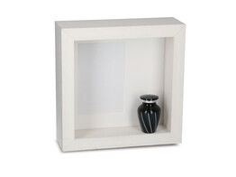 Memory box 20x20  met museumglas wit