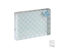 Acrylic Baby photo frame blue 13x18