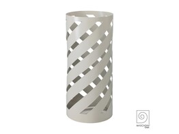 Set of 2 metal Umbrella stands Helix Taupe