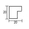 Houten kader 467 eik 40x50  2 