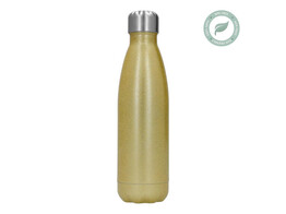 Thermosfles van RVS 500 ml 17oz Goud Glitter  5 