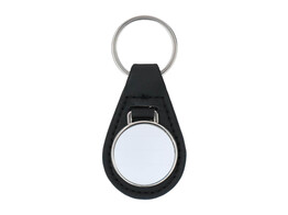 Porte cl s cuir ovale 66x40mm  12 