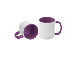 Mug 11oz  inside   handle Paars  12 