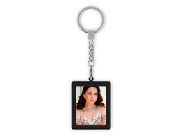 Porte cle photo en metal 3 5x4 5 noir  6 