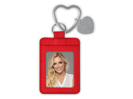Porte-cles coeur 3 5x4 5 Rouge  6 