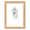 Silhouette wooden frame 40x50 beuk  2 