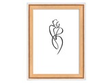 Silhouette wooden frame 40x50 beuk  2 