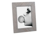 Wooden frame with wooven veneer A1637D 13x18 grey  2 