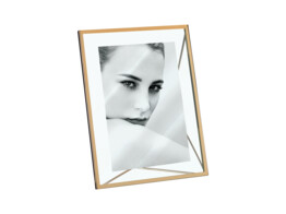 Shiny Metal frame A1768B with double glass 13x18 gold  2 