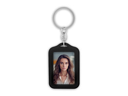 Porte cle en caoutchouc 3 5x4 5 noir  6 
