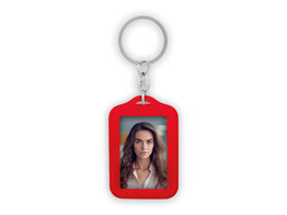 Porte cle en caoutchouc 3 5x4 5 rouge  6 