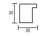 Houten kader Top Cube 15x20 lila  2 