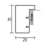 Houten kader 3D 55 met spacer 10x10 naturel