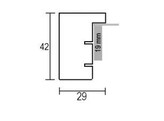 Houten kader 3D 55 met spacer 10x10 naturel