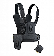 Cotton Carrier Camera Vest  voor 2 camera's met heupholster