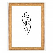 Silhouette wooden frame 15x20 nature (4)