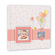 Baby album Pierre pink 32x32cm 30pag