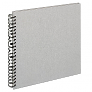 Spiraalalbum Cloth linen cover 30x30 cm Grey (2)