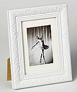 Barock portrait frame, 20x30, white