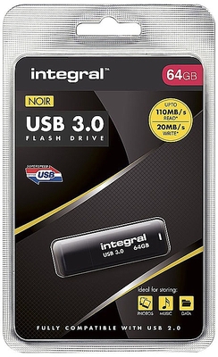 Integral 64GB Noir USB3.0 Flash Drive
