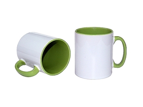 Mug 11oz, inside & handle Light Green (12)