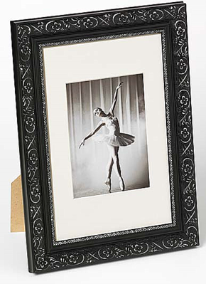 Barock portrait frame, 20x30, black