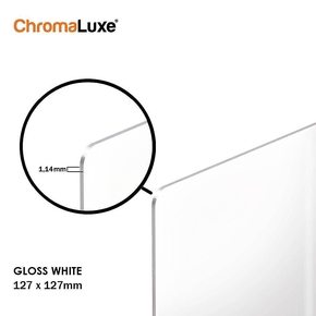 ChromaLuxe, Photo Panel Gloss white 12,7x12,7cm (10)