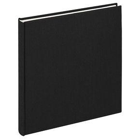 Design album Cloth linen cover 26x25cm black (2)