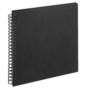 Spiraalalbum Cloth linen cover 30x30 cm Black (2)