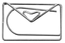 Metal Decorative Clip, silver, envelope (5)