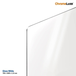ChromaLuxe, Photo Panel Gloss white Aluminium 700x1000x1,14mm (10)