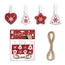 Kit wood clips red