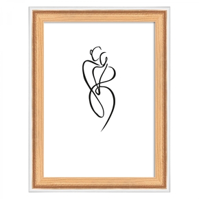 Silhouette wooden frame 30x40 beuk (4)