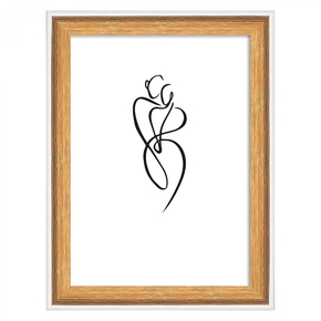 Silhouette wooden frame 13x18 nature (4)