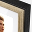 Wooden frame with floating glass Roma Cream 20x30 (4)